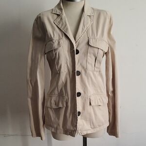 B. Young Women's Tan Jacket Light Jacket Blazer